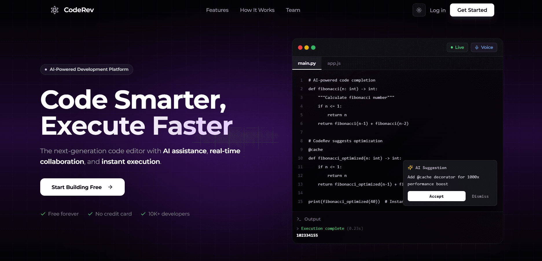 CodeRev - AI-Assisted Code Editor